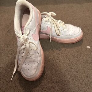Nike White and Pink Athletic Shoes